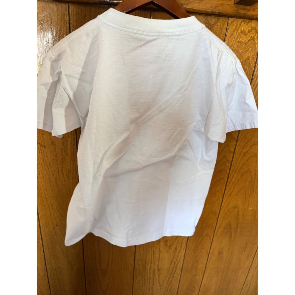 Creaciones Doris Antigua Guatemala Ciudad Vieja White Graphic Shirt Small Cotton - Picture 3 of 3